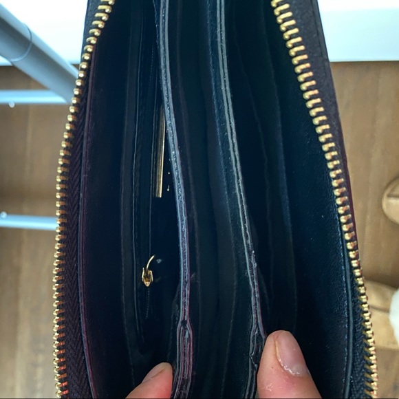 LINEA Leather Crescent Crossbody Handbag - Picture 7 of 10